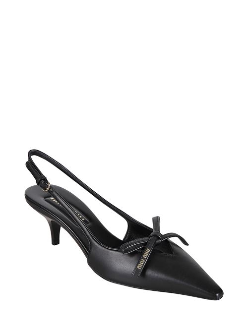 Slingback with bow MIU MIU | 5I474E79NF0002